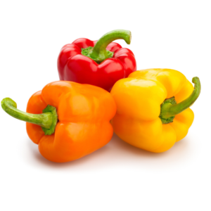 redorangeyellow bell peppers