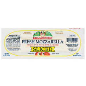 sliced mozzarella belgioioso